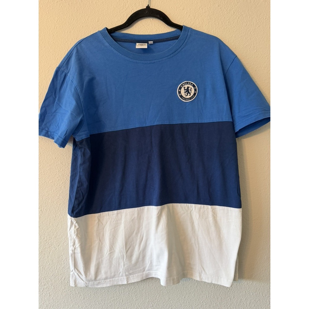Chelsea Football Club‎ Short Sleeve Tshirt White And Blue Size Large